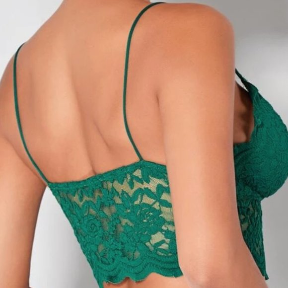 SHEIN BAE Lace Crop Cami Top - Picture 2 of 3